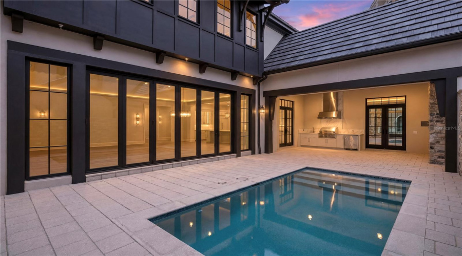 Outdoor living and pool