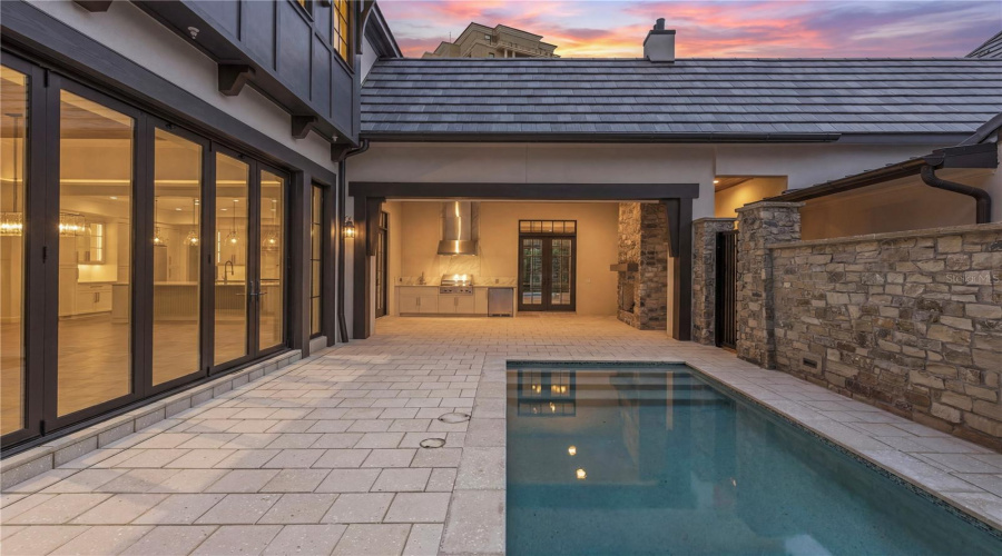 Outdoor living and pool