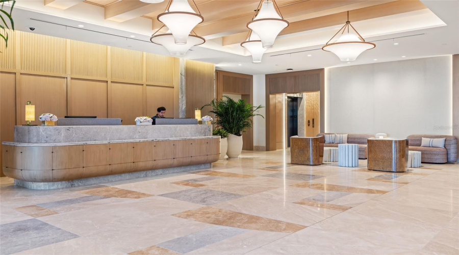 Florian Park Lobby and Concierge Desk