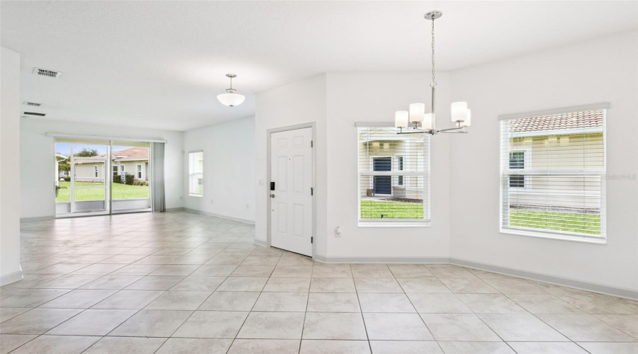 Dining area and family room