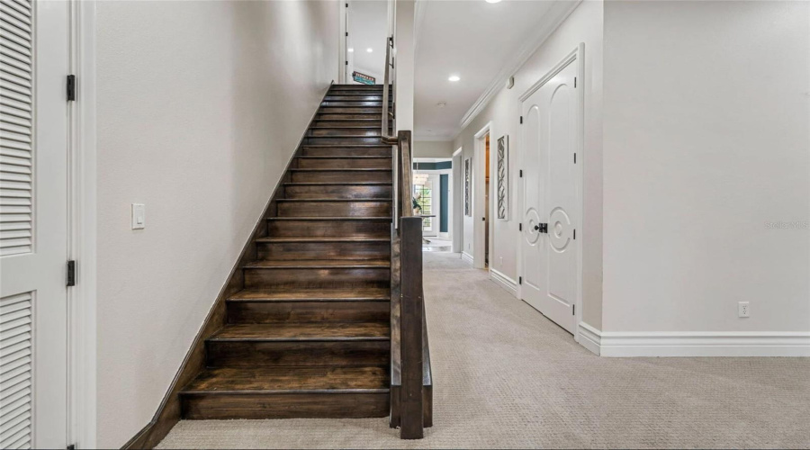 Stairs to Billiard Room & 3rd floor Party Deck3rd story Balcony w/ Living Space!
