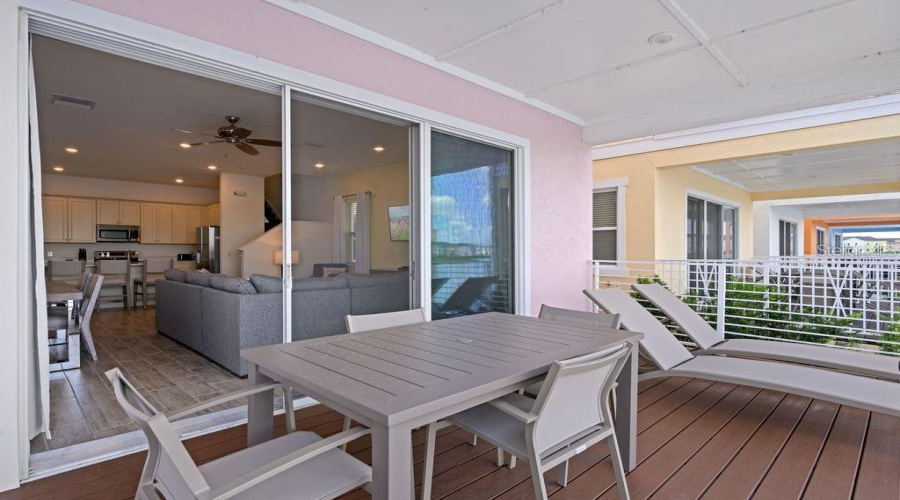 First Floor Patio/balcony overlooking water