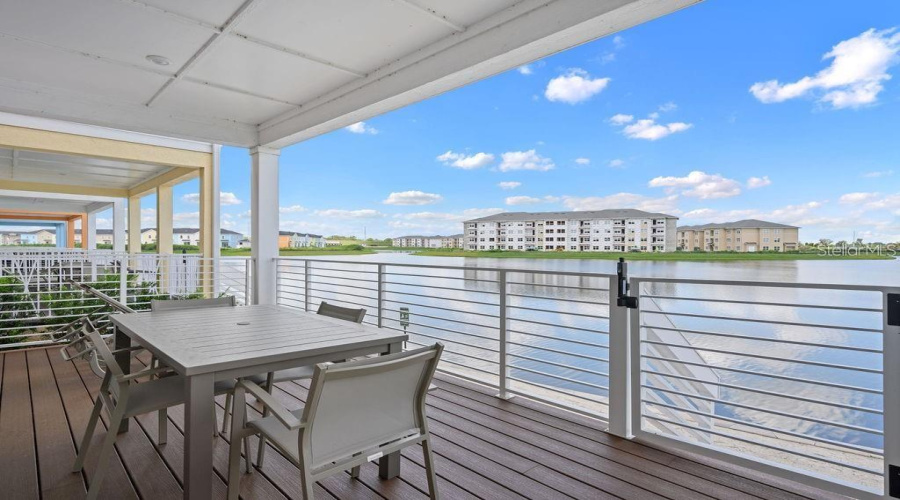 First Floor Patio/balcony overlooking water