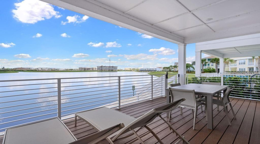First Floor Patio/balcony overlooking water