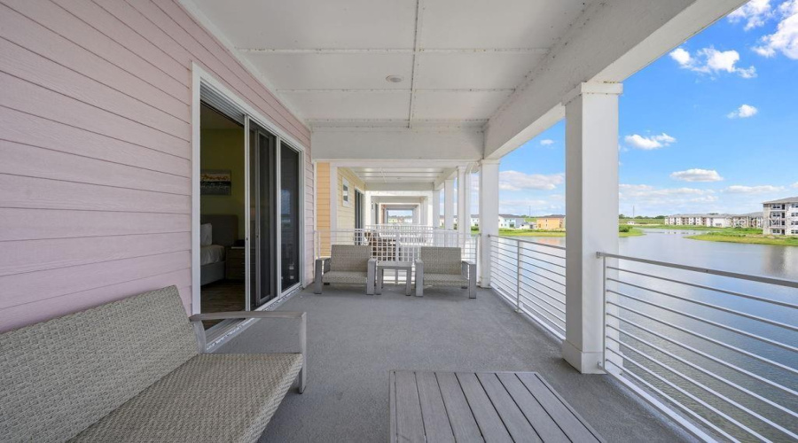 Second Floor Patio/balcony overlooking water