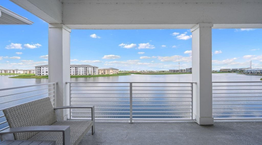 Second Floor Patio/balcony overlooking water
