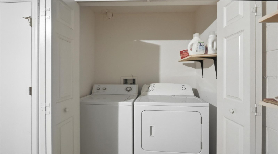 laundry in garage