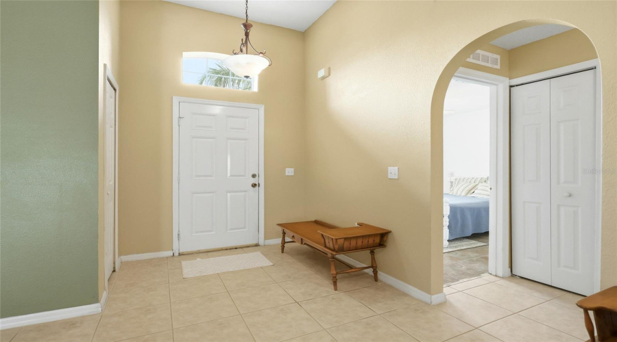 entryway with hall closet