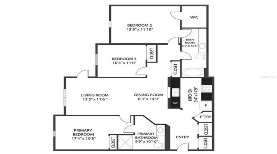 KISSIMMEE, Florida 34747, 3 Bedrooms Bedrooms, ,2 BathroomsBathrooms,Residential,For Sale,BUTTERFLY PALM,0,MFRS5153535