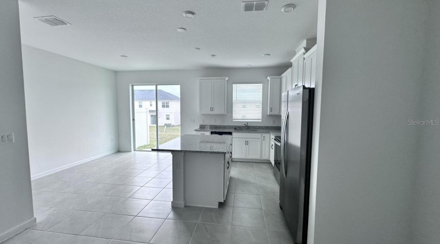Kitchen and dining area