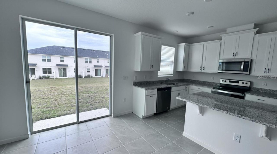 dining room and kitchen