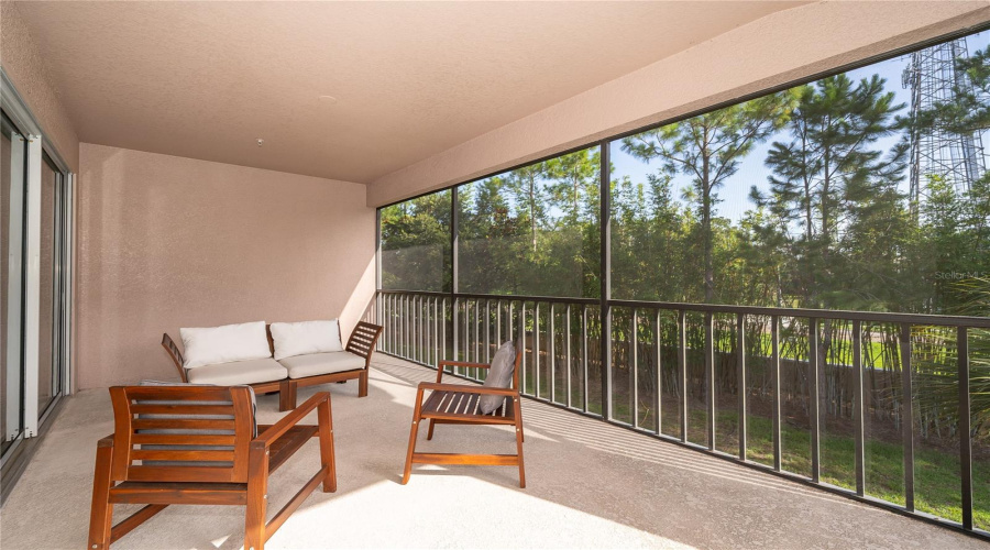 Screened lanai