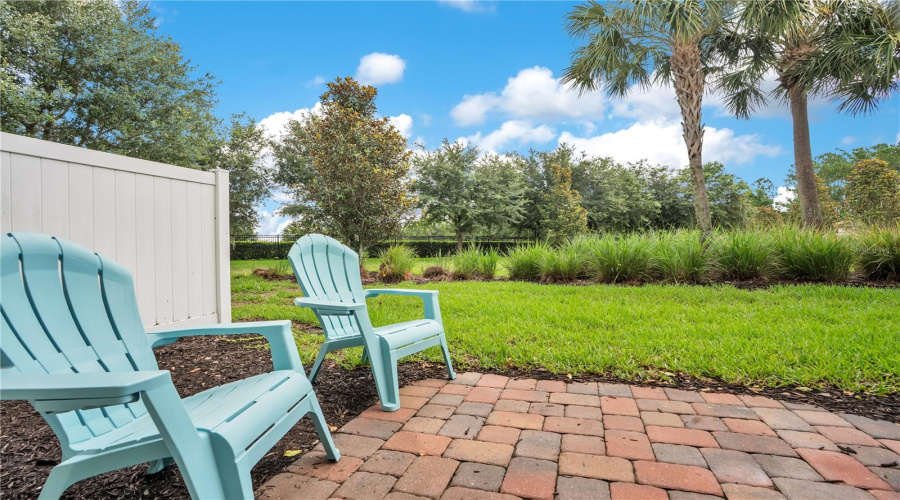 Brick Paved Back Patio