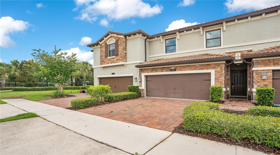 2 Car Garage w/ wide driveway