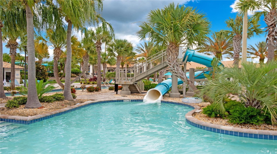 Oasis Club Pool Slide