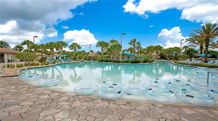 Oasis Club Pool Tubes to Float in Lazy River