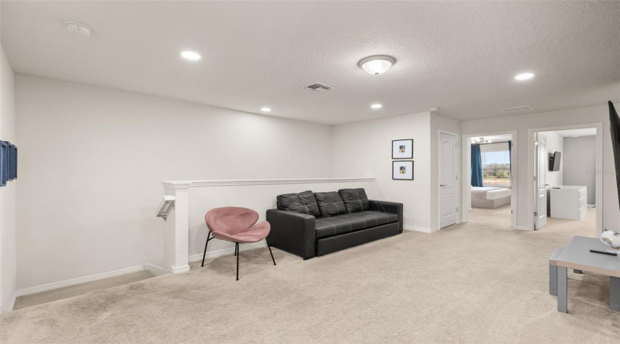 spacious family room