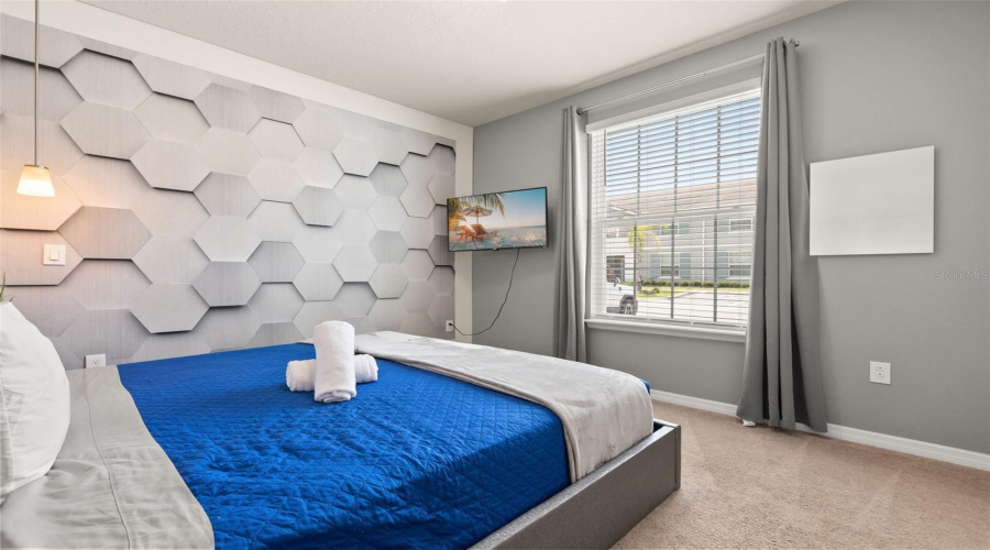 spacious bedroom
