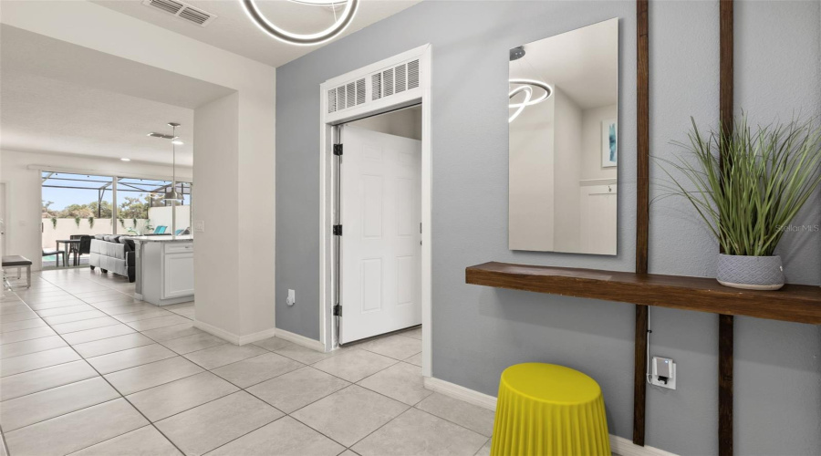 welcoming entryway