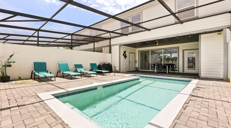 spacious pool