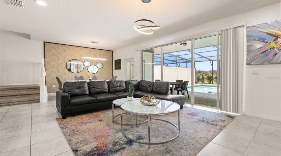 open concept living area