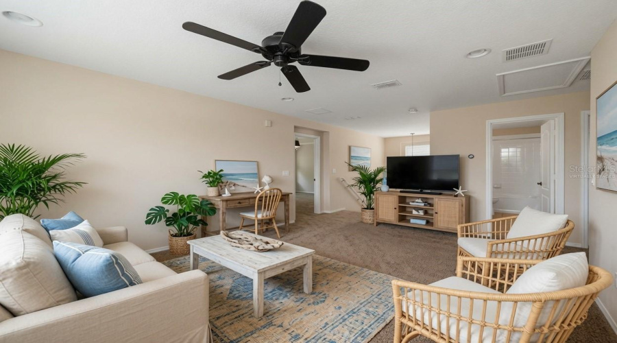 Virtually Staged Second Floor Loft