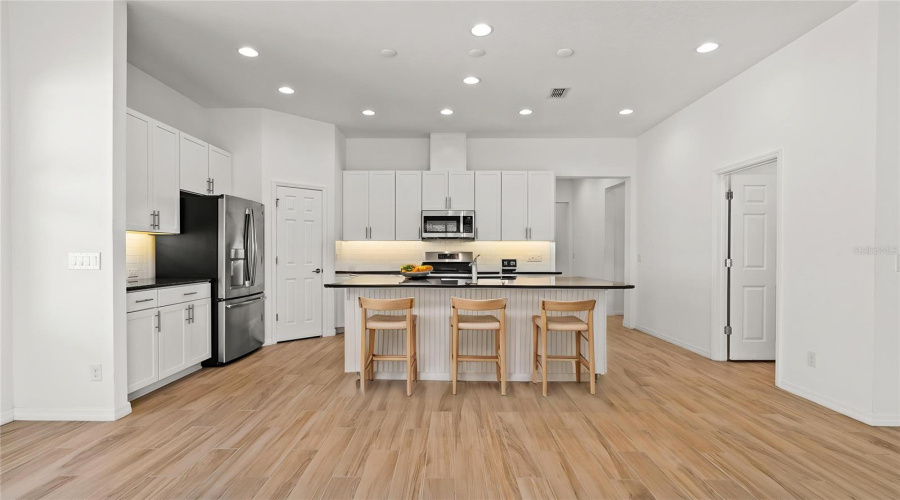 Open concept kitchen