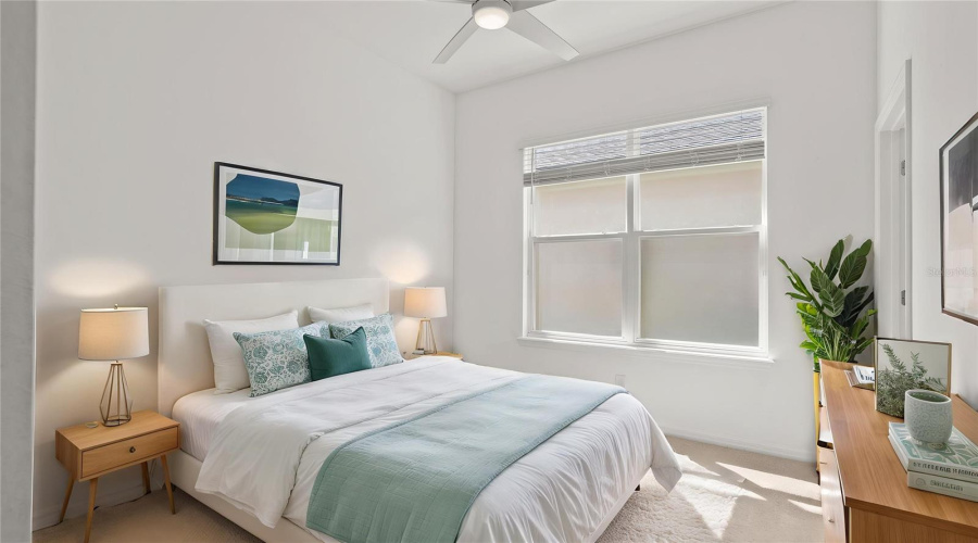 This bedroom is staged.  Bedroom # 2
