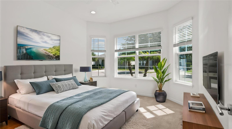 This room is staged.  Bedroom # 4
