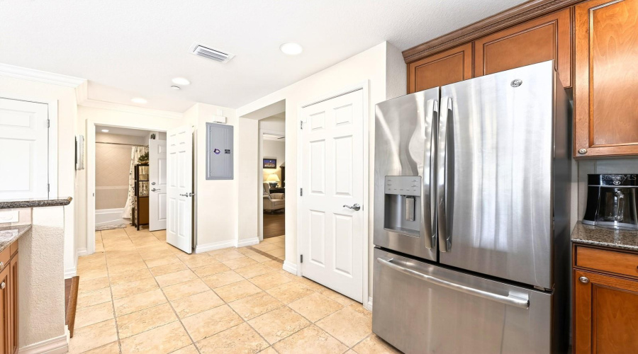Stainless steel appliances.
