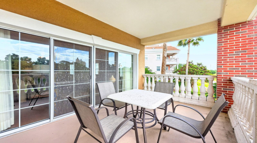Private balcony.