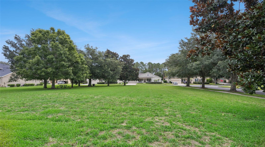 Community space to the right of the home