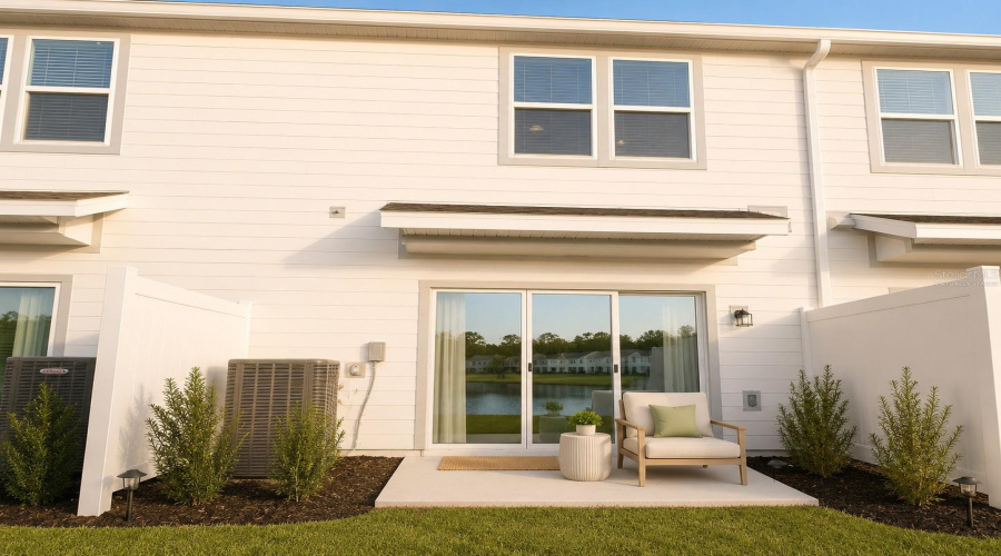 Rear Patio – Virtually Staged