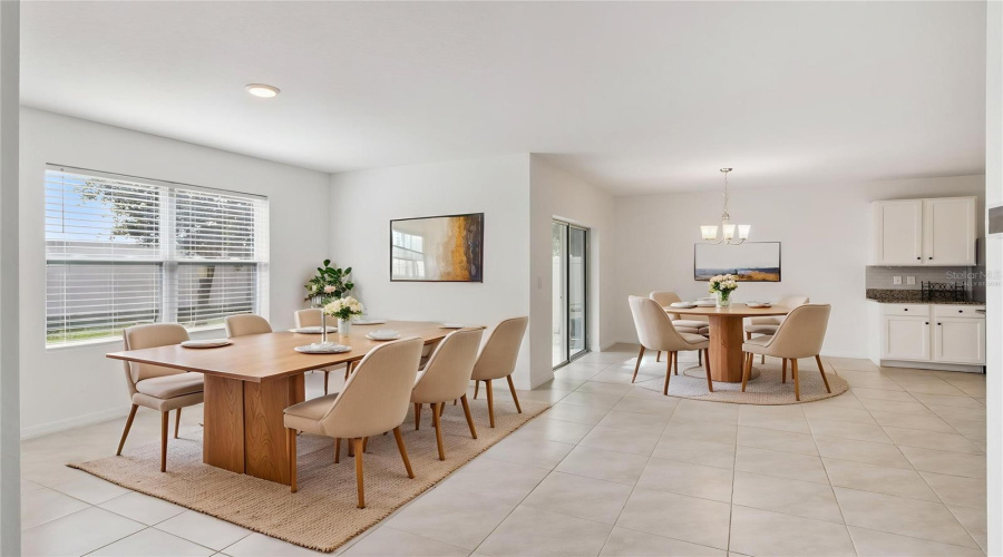 Virtually Staged - Living and Dining Area