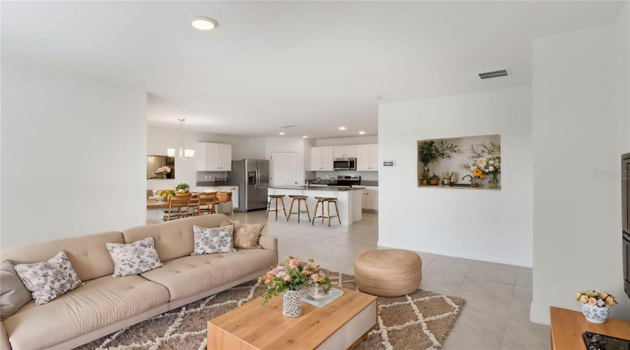 Virtually Staged - Living and Dining Area