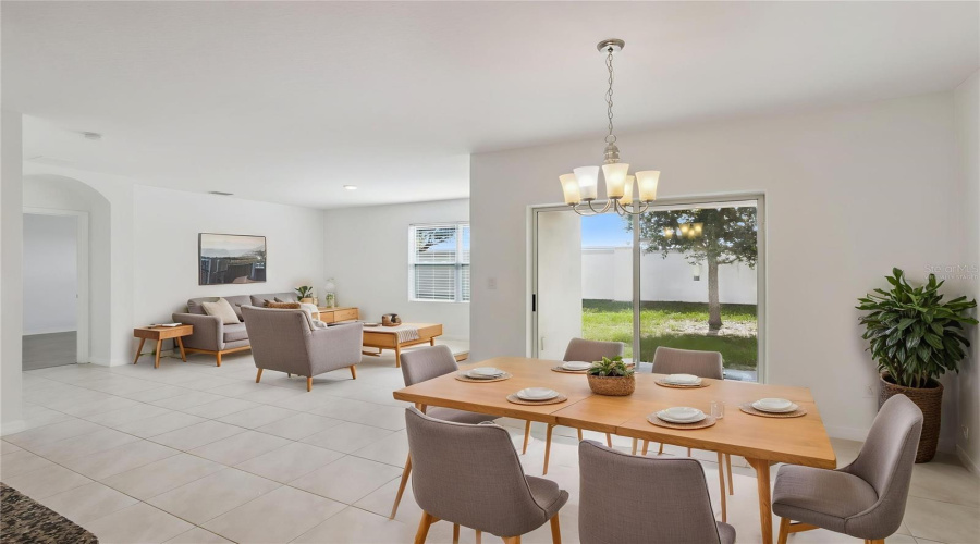Virtually Staged - Living and Dining Area