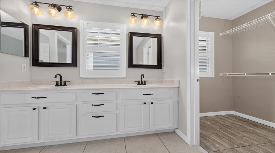 Primary Bathroom with Dual Vanity Sink
