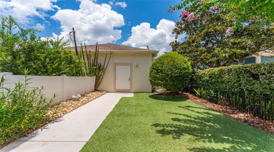 Exterior Rear Walkway to Detached Garage