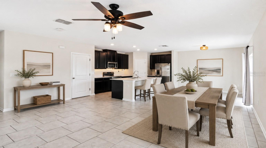 Virtually Staged Dining Room