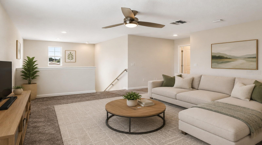 Virtually Staged Loft / Bonus Room