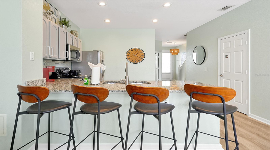 Bar Stools at Breakfast Counter