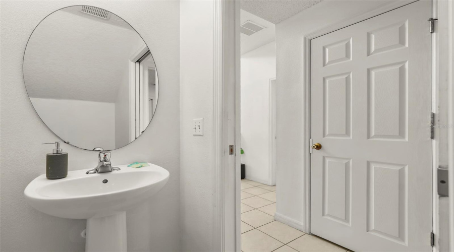 Downstairs half bath.