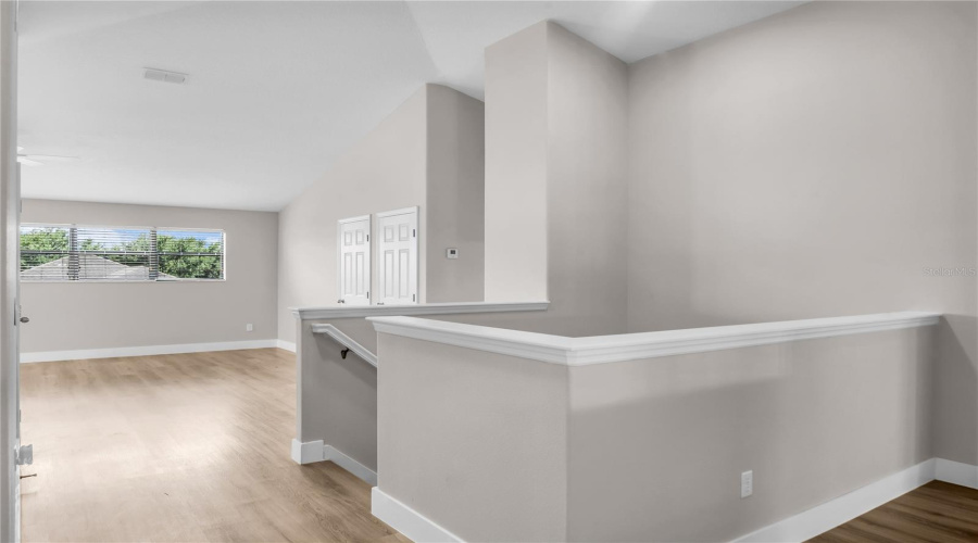 Second level Bonus Room offers generous flex space with endless possibilities