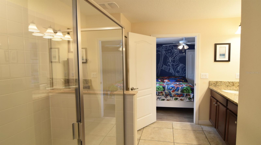 Bathroom with shower for bedrooms 6 & 7
