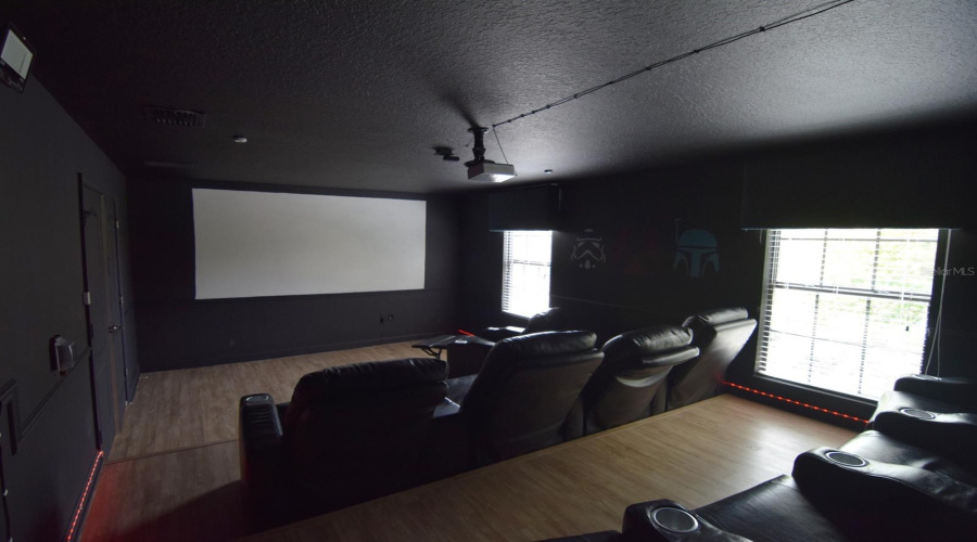 Media room located off the second lounge