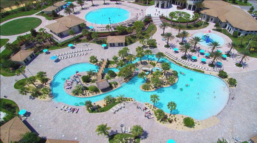 Oasis clubhouse pool and lazy river