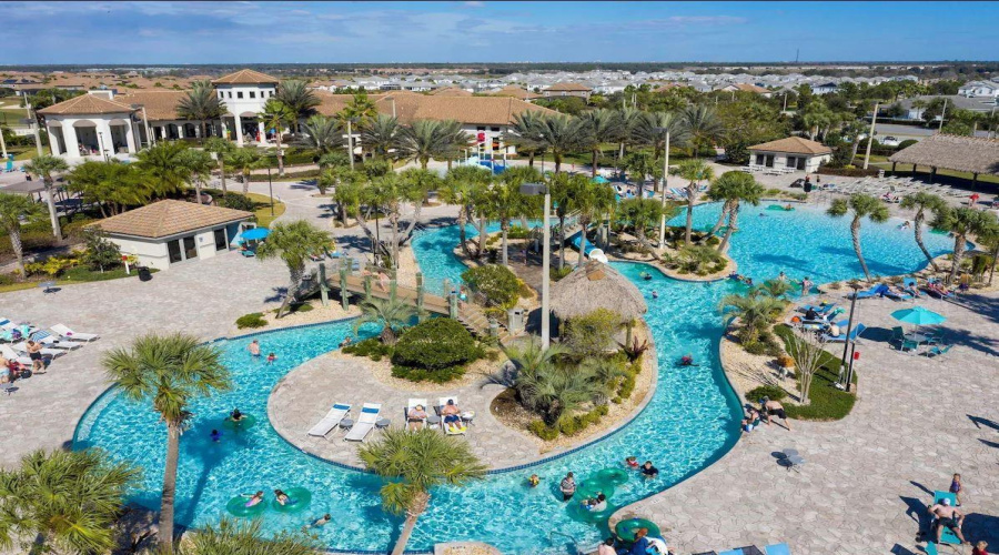 Oasis clubhouse pool and lazy river