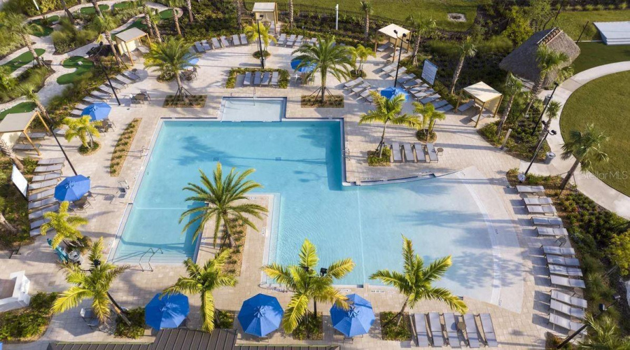 Retreat clubhouse pool