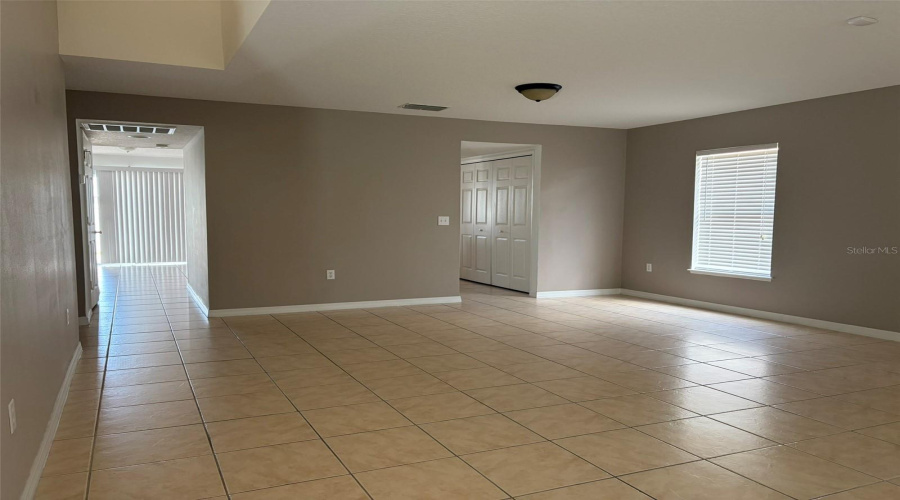 View from Entrance of home formal living room and dining