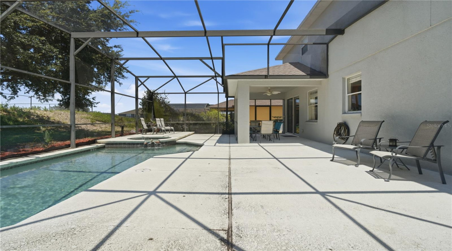 So much deck space by the pool!